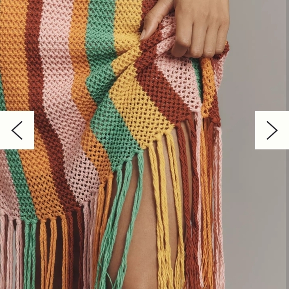 Multicolor Striped Fringe Dress - Picture 2 of 7